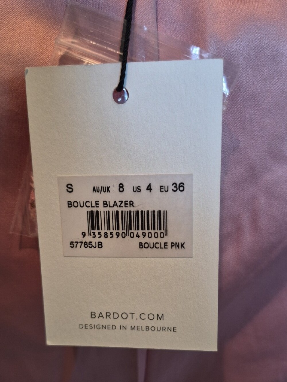 Bardot Pink Tweed Double-Breasted Blazer And Skirt - Picture 10 of 13